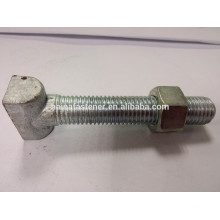 Customized hot dip galvanized carbon steel T Bolt, t handle bolt